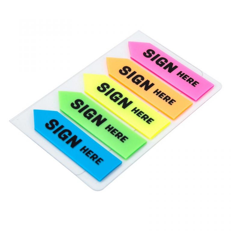 Deli Index Tabs Sign Here EA11302 VIP Educational Supplies Pte Ltd