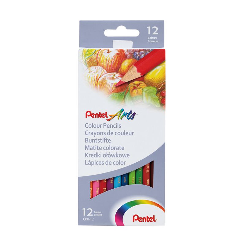 Pentel 12 Colour Pencils