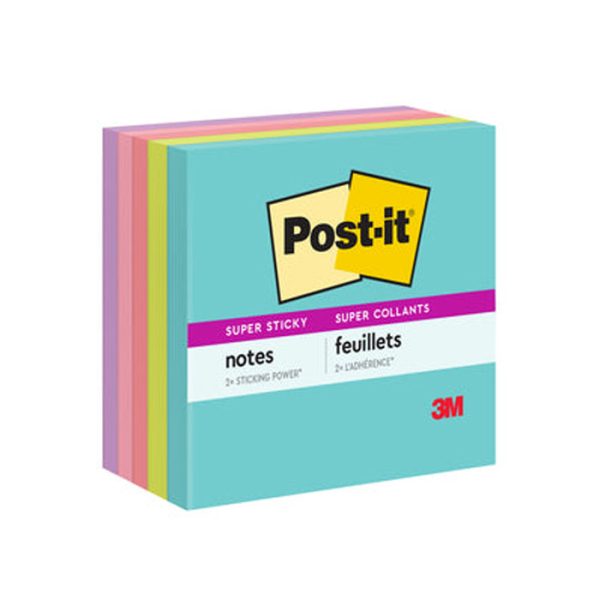 3M Post-it Notes Super Sticky Miami 654-5SSMIA – VIP Educational ...